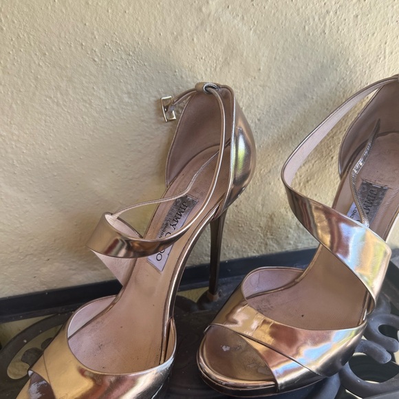 Jimmy Choo Gold Mirror 4” Heel - Picture 9 of 11